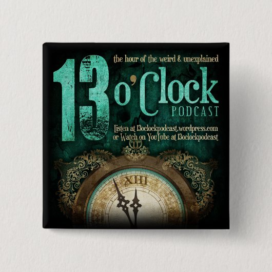13 O'Clock Fancy Logo Button (Voorkant)