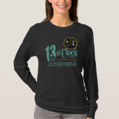 13 O'Clock Podcast Women's Long-Sleeved Shirt (Voorkant)