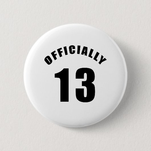 13 Officieel ontwerp Ronde Button 5,7 Cm (Voorkant)