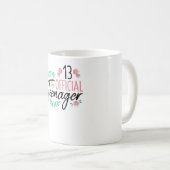 13 Officiële tienerige meisjes Birthday Gift Koffiemok (Voorkant rechts)