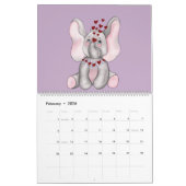 13 olifanten en 1 Giraffe Kalender (Feb 2026)