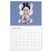 13 olifanten en 1 Giraffe Kalender (Jan 2026)