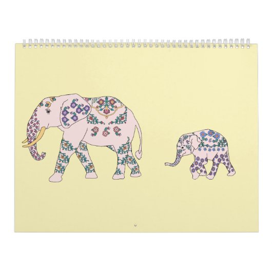 13 olifanten en 1 Giraffe Kalender (Hoes)