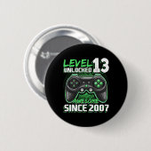 13 Ontgrendeld Geweldige 2007 Videospel 13e Verjaa Ronde Button 5,7 Cm (Voorkant /achterkant)