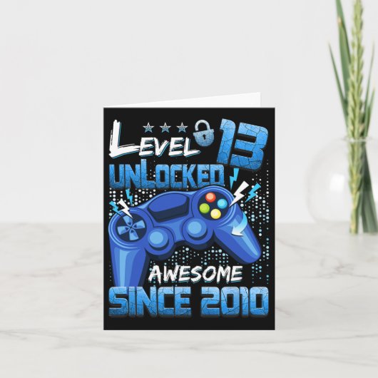 13 Ontgrendeld Geweldige 2010 Jongen Videogame 13e Kaart (Voorkant)