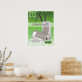 13. Periodieke tabel van de elementen van aluminiu Poster (Keuken)