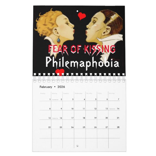 13 Phobias om het jaarrooster in te vullen Kalender (Feb 2026)