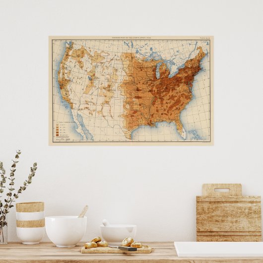 13 Populatie 1900 Poster (Keuken)