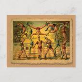 13 Poster van Acrobat Old Circus op T-shirts Briefkaart (Voorkant)