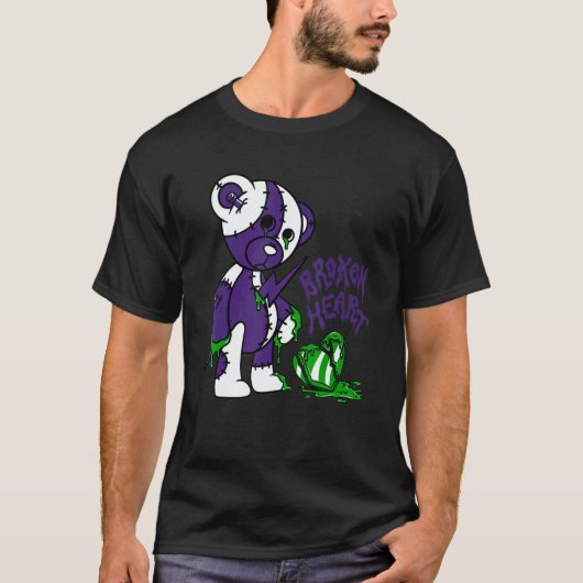 13 Retro Court Purple Match Number 23 Drip Broken T-shirt (Voorkant)