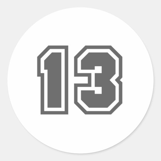 13 RONDE STICKER (Voorkant)