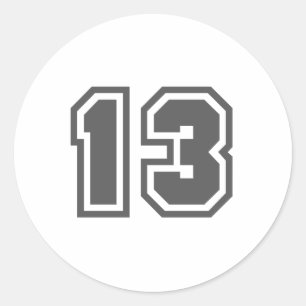 13 RONDE STICKER
