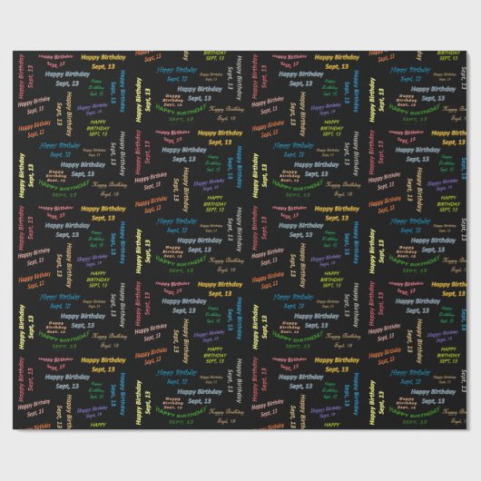 13 september, cadeaupapier (Vlak)