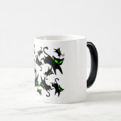 13 springende zwarte Katten Magische Mok (Voorkant rechts)