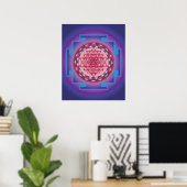 13 SRI YANTRA - SANCTUIR POSTER (Thuiskantoor)