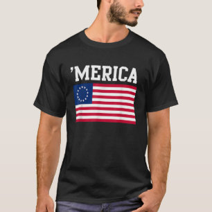 13 Star Flag Merica America USA Betsy Ross 4e van T-shirt