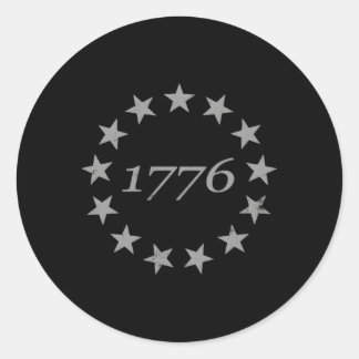 13 Sterren Betsy Ross Verdrietig Amerikaanse Vlag  Ronde Sticker