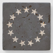 13 sterren  revolutie stenen onderzetter (Voorkant)