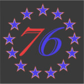 13 sterren sticker (Voorkant)