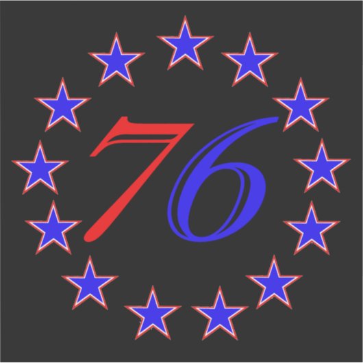 13 sterren sticker (Voorkant)