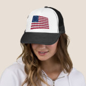 13 sterren vlag, Betsy Ross patroon Trucker Pet (In situ)