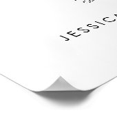 13 Tafel Elegant Onze Favoriete Mensen Zittingkaar Poster (Hoek)