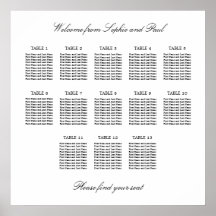 13 Tafel Elegante Minimalistische Zitplaatskaart