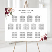 13 tafel herfst Romance bruiloft zitgrafiek Poster