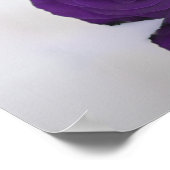 13 Tafel - Royal Paars Roos Wedding Seating Chart Poster (Hoek)