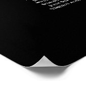 13 Tafel Silver Frills Black Wedding Seating Chart Poster (Hoek)