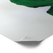 13 Tafel Smaragd Groen Roos Trouwstoelkaart Poster (Hoek)