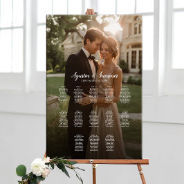 13 tafels elegante foto bruiloft zitplaatsindeling poster