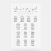13 Tafels Favoriete Mensen Acryl Zitplaats Chart Bord (Voorkant)