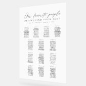 13 Tafels Favoriete Mensen Acryl Zitplaats Chart Bord (Hoek)