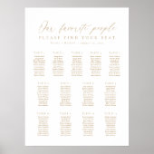 13 Tafels Onze Favoriete Mensen Zittingkaart Poster (Voorkant)