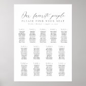 13 Tafels Onze Favoriete Mensen Zittingkaart Poster (Voorkant)