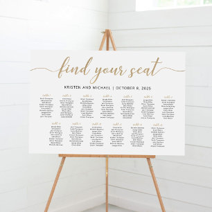 13 Tafels Vind Je Plaats Zitplaats Chart Plan Poster