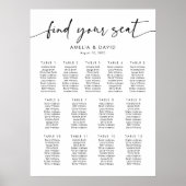 13 Tafels Vind uw zitplaatskaart Poster (Voorkant)