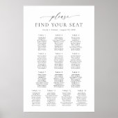 13 Tafels Vind uw Zitplaatskaart Poster (Voorkant)