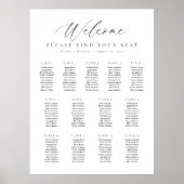 13 Tafels Welkom Zitplaatskaart Poster (Voorkant)