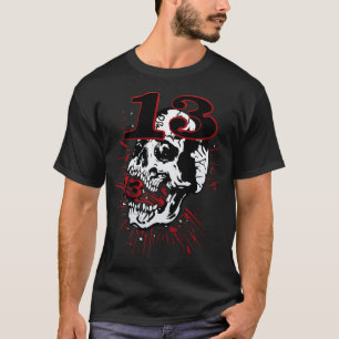 13 tattoo crane hipster skulls t-shirt