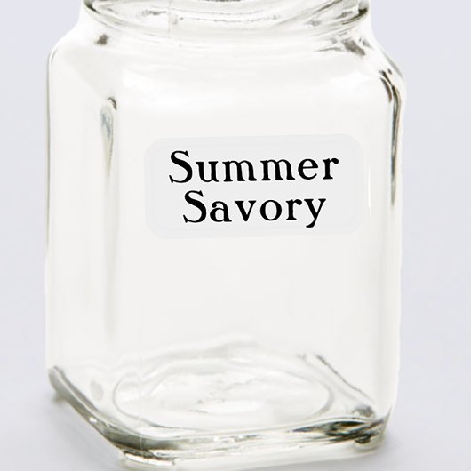 13 Transparante Herb-namen bewerken voor spice Jar Sticker