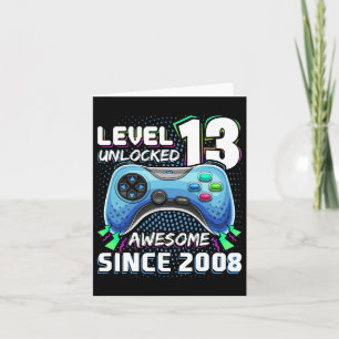 13 Unlocked Geweldige 2008 Videospel 13e Verjaarda Kaart