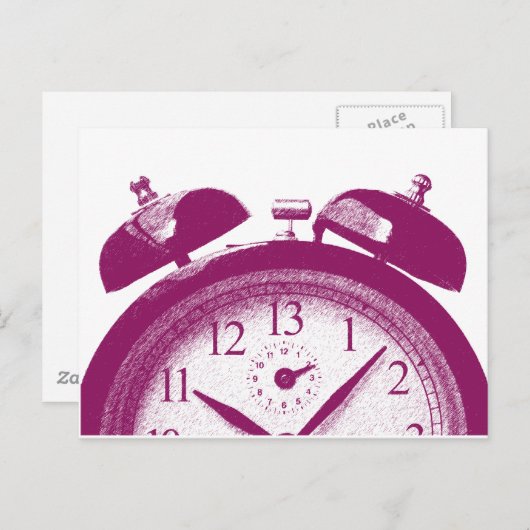 13 uur rood briefkaart (Voorkant / Achterkant)