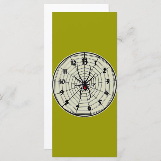 13 uur zwarte weduwe klok in Lijst (Voorkant / Achterkant)