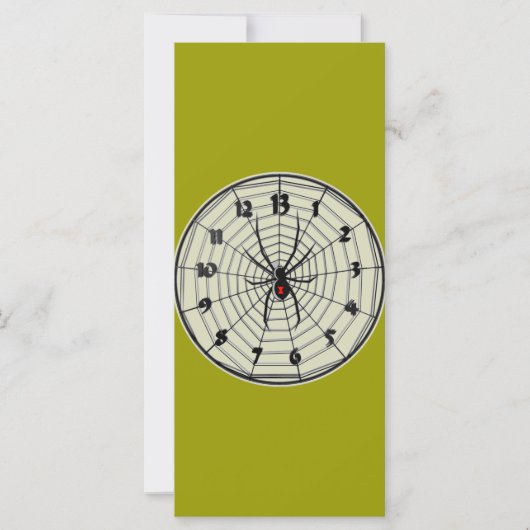 13 uur zwarte weduwe klok in Lijst (Voorkant)