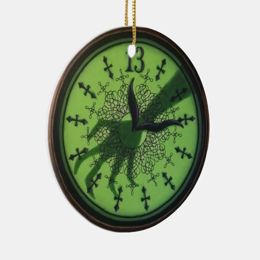 13-uurs klok keramisch ornament (Rechts)