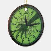 13-uurs klok keramisch ornament (Links)