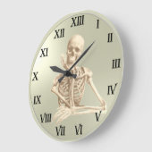 13-uursklok - vriendelijk skelet grote klok (Hoek)