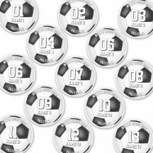 13 voetbalspelers individueel gepersonaliseerd